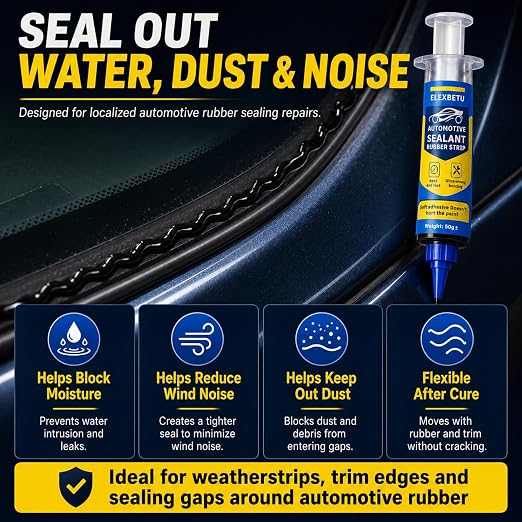 RTV Silicone Adhesive Sealant, Windshield Edge, Headlight Housing, Plastic and - Image 4