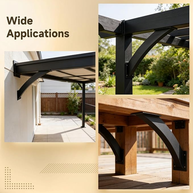 2 Pcs Heavy Duty 45 Degree Angle Support Brackets - Image 6