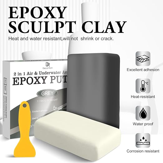 Epoxy Putty - 12oz 2 Part Strong Formula, Ceramic Repair - Image 2