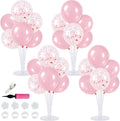 TONIFUL 4 Set Pink Balloon Stand Balloon Centerpieces by TONIFUL