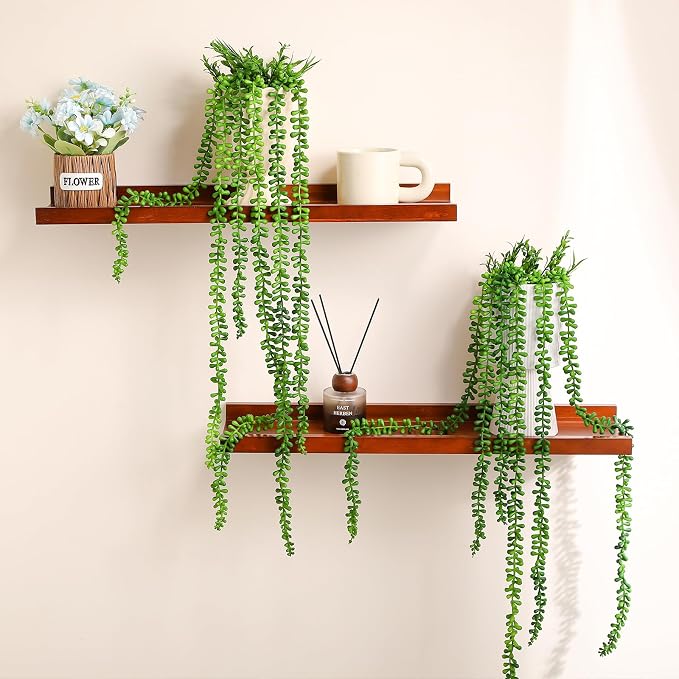 6 Pack Fake Plants Artificial Wall Hanging Succulents Plant | Boho Hanging - Image 6