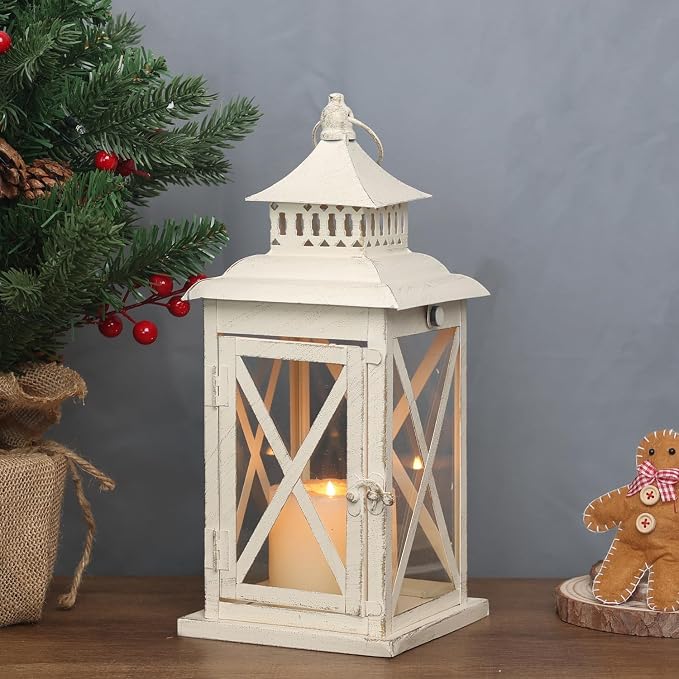Lantern Decorative Indoor & Outdoor, Large Square Hanging Spring Home Decor - Image 8