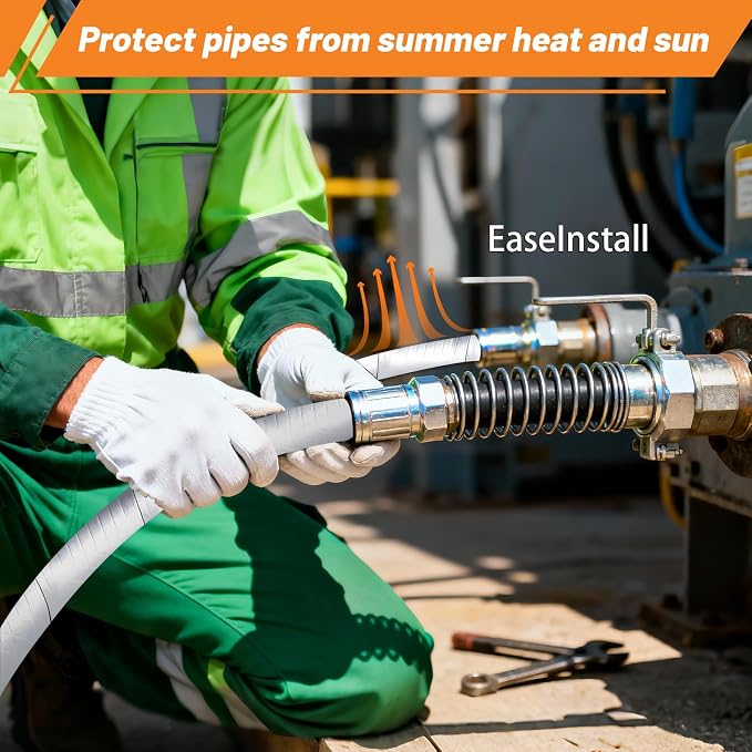 Pipe Insulation Wrap Foam Tube Self Adhesive Heat Tape - Image 7