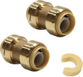 2piece EFIELD Push-Fit Fittings 3/4 Inch Straight Coupling | Connect Pex by EFIELDPEXTUBING