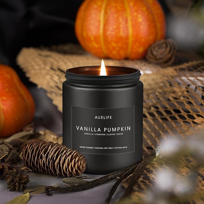 Fall Candle, Vanilla Pumpkin Scented - Image 5