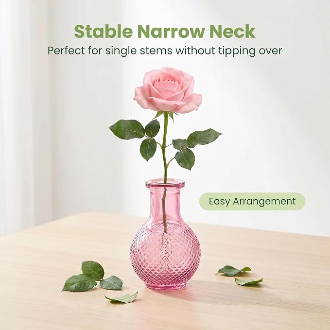 Mini Bud Vases Centerpieces for Tables, Small Flower Vases Suitable for - Image 5