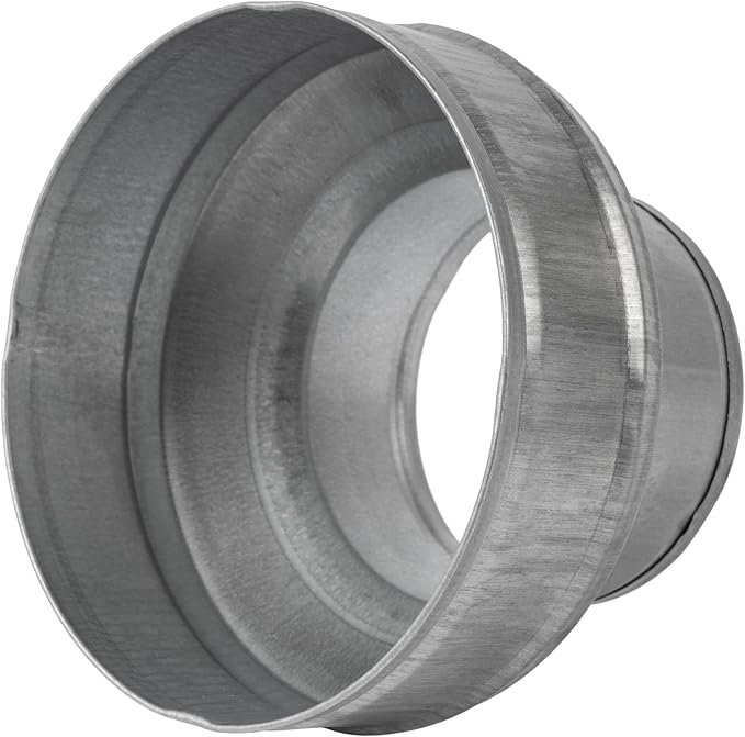 6" to 4" Inch Galvanized Steel Round Duct Reducer - Image 3