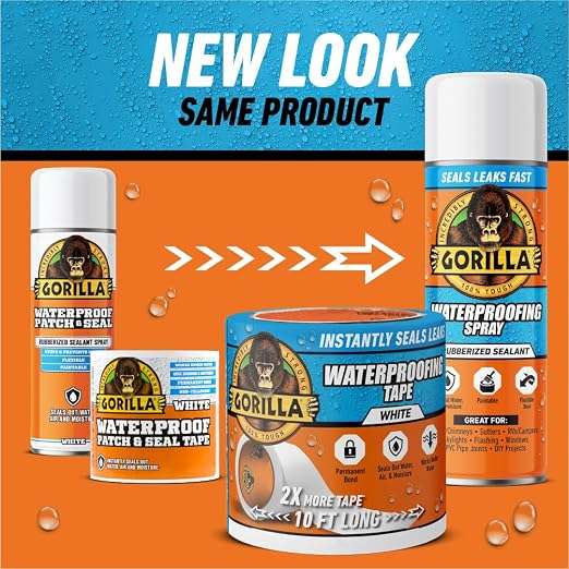 Gorilla Waterproofing Spray, 16 oz, Flexible Sealant | Rubberized Coating - Image 10