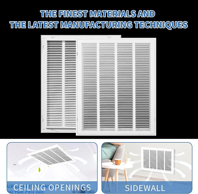 20x25 Return Air Grille, Return Air Vent Cover - Image 5