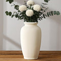 White Ceramic Vase-Boho Decorative Vase, Terracotta Tall Vases Decorative by kogxscej