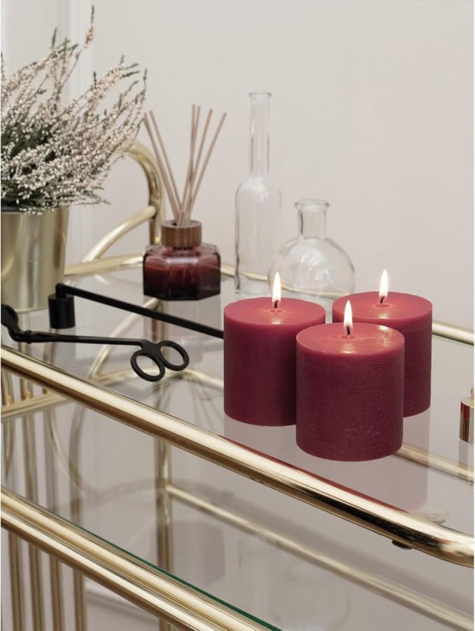 3x3 Pillar Candles Set of 3 - Image 5