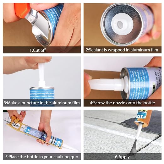 E-SDS Polyurethane Concrete Crack Filler Self-Leveling Cement Repair Seal | - Image 6