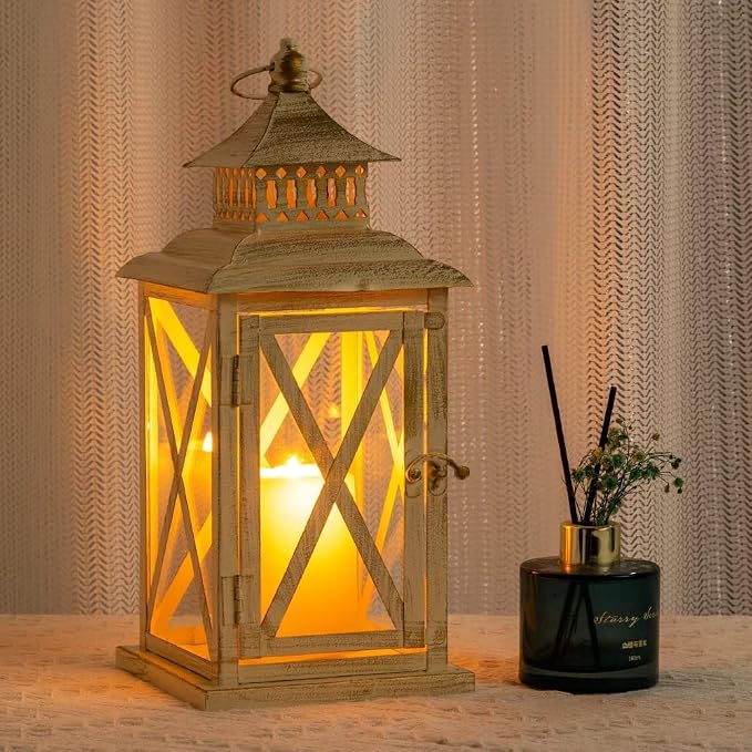 Lantern Decorative Indoor & Outdoor, Large Square Hanging Spring Home Decor - Image 9