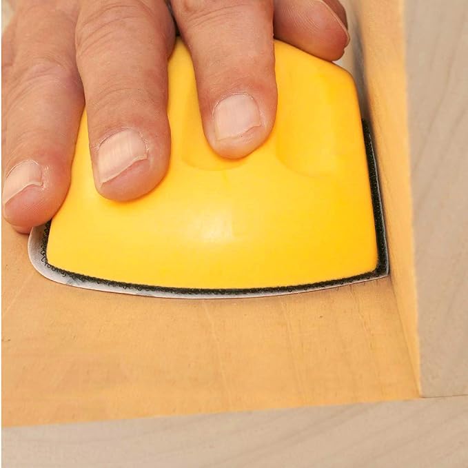 5 Inch Hand Sanding Block, Hook and Loop Mouse Backing Plate - Image 7