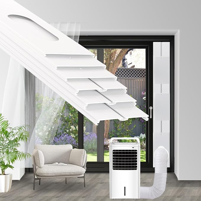 Portable Air Conditioner Sliding Door Vent Kit, 2024 New Upgrade Portable Air by NWESTUN