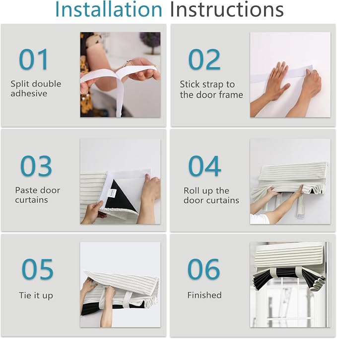 Muamar Side Curtains, Small Window Curtains, Privacy Shades - Image 6