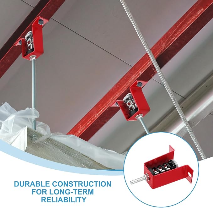 PATIKIL Ceiling Spring Vibration Isolator Hangers, 4 Pack 265lbs Mechanical - Image 4