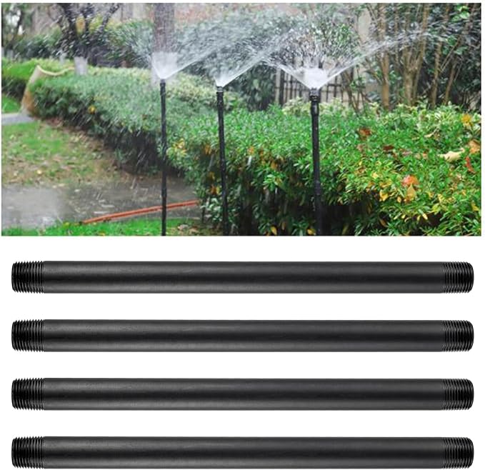 6 Pcs 1/2 Inch Double Male Threaded Head Pipe Riser | 12 Inches Multifunctional - Image 4