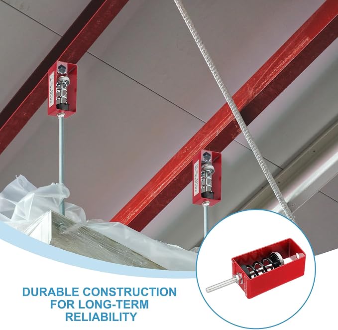 PATIKIL Ceiling Spring Vibration Isolator Hangers, 4 Pack 110lbs Mechanical - Image 4