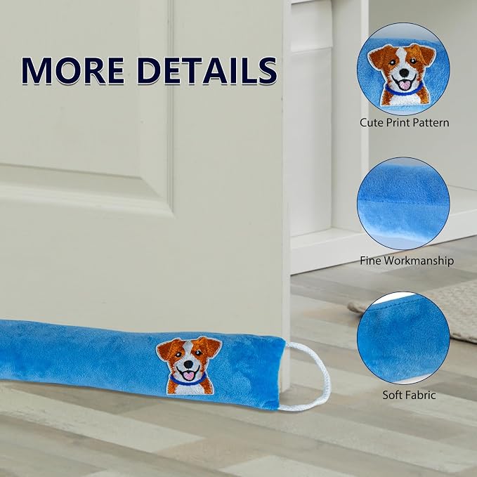 Decorative Weighted Under Door Draft Stopper 36 Inch, Heavy Duty Door Draft - Image 5