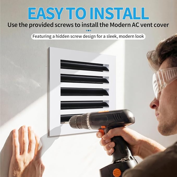10x10 Modern AC Vent Cover, Decorative Air Vent Register Grille - Image 4