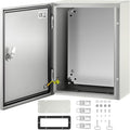VEVOR Electrical Enclosure Box, Carbon Steel Hinged Junction Box, IP66 by VEVOR