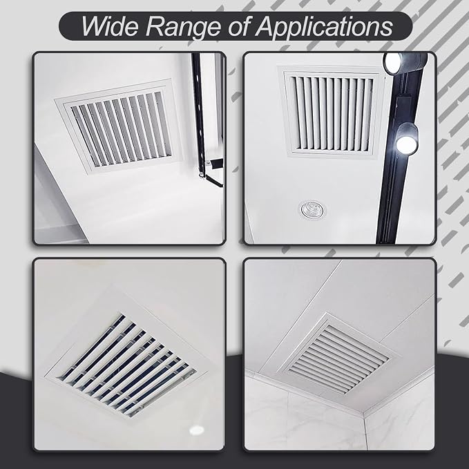 Light Gray Air Return Grille, Aluminum Access Panel - Image 8