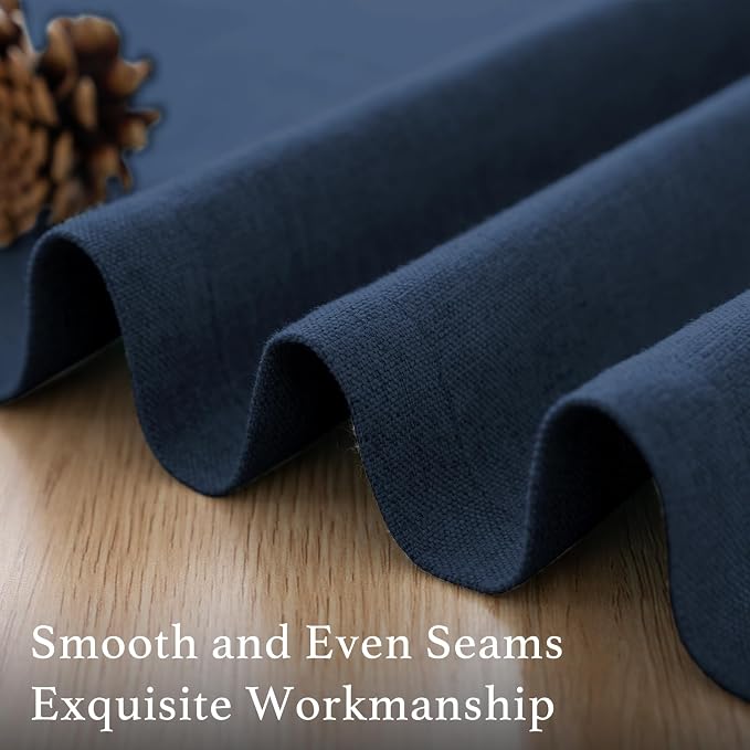 H.VERSAILTEX Soft Faux Linen Curtains 63 Inch Length 2 Panels - Image 7