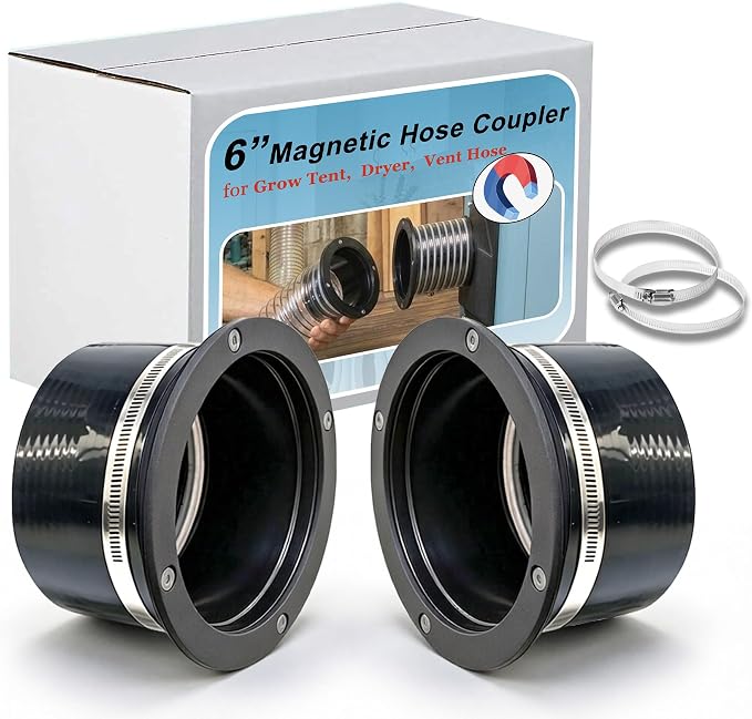 6" Magnetic Hose Connector, Quick Snap Coupler by Unknown