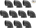 1/2" Pipe Fitting Elbow, DN15 Gray Threaded Cast Malleable Iron Elbow by HomeTZH