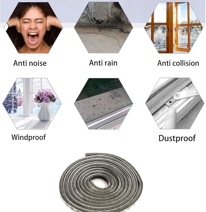 32.8 Ft Self Adhesive Seal Strip Weather Stripping Weatherstrip - Image 6