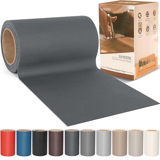 Vinyl Repair Kit, Leather Repair Kit 4 x 70 inches Leather Repair Patch by ALLFORYOU