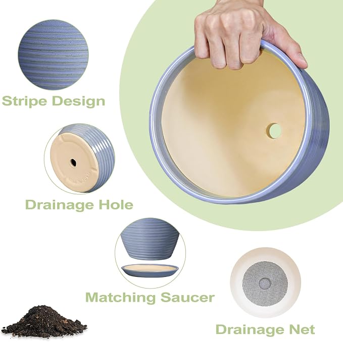 6 Inch Ceramic Pots for Plants - Image 6