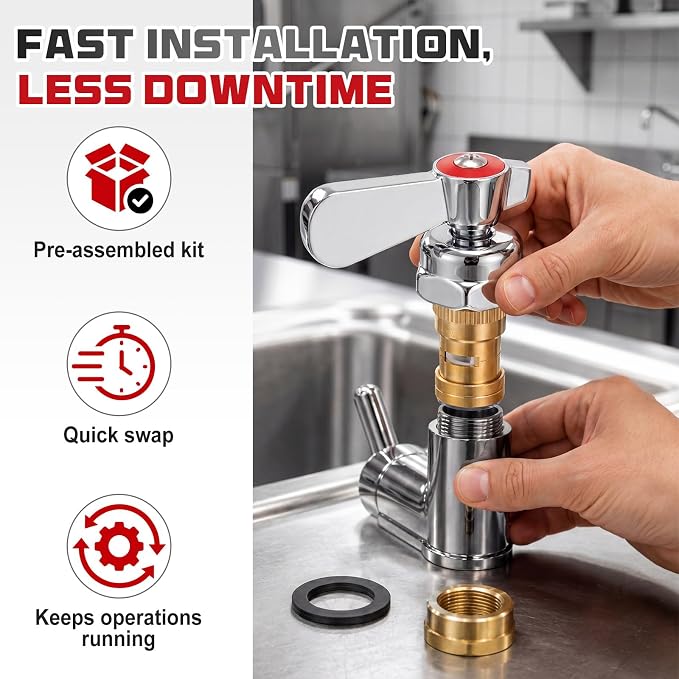1 Pack Hot Water Valve and Handle Repair Kit - Image 6