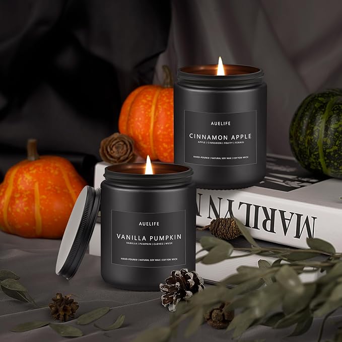 Fall Candle, Vanilla Pumpkin Scented - Image 3
