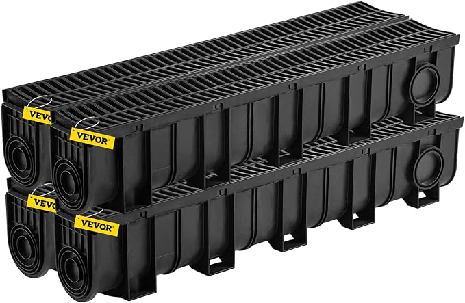 VEVOR Trench Drain System 4 Pack, Channel Drain - Image 11