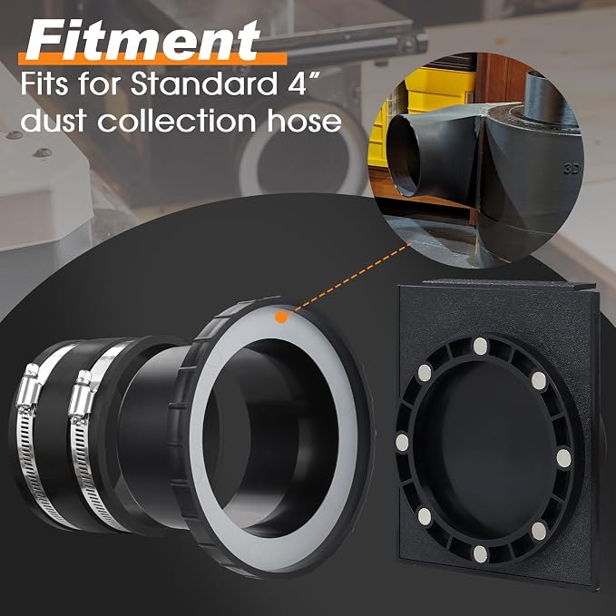 4"Magnetic Dust Collection Fittings, Mag 4Inch Blast Gate - Image 6