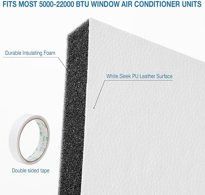 Window Air Conditioner Foam Side Panel, Easy Installation, Replacement - Image 3