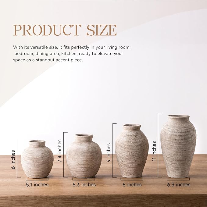 Vanselia Ceramic Flower Vase Home Decor - Image 3