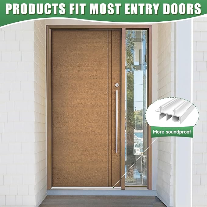 Door Draft Stopper, Cuttable Concealed Kerf/Channel Fit Under Door Seal - Image 2