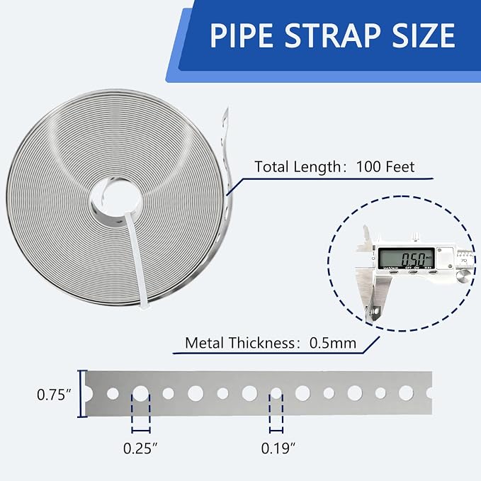 Plumbers Tape Metal Strapping - Image 2