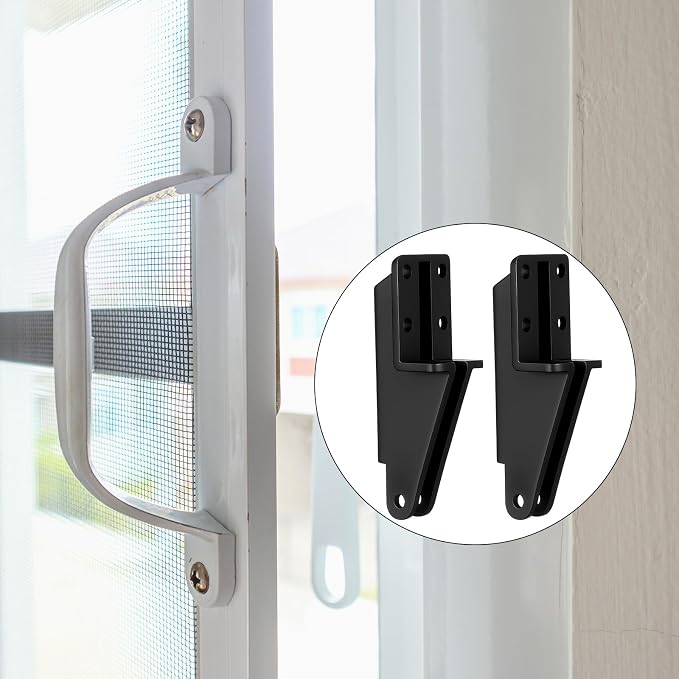 Nuanchu 2 Pack Screen Door Closer Bracket Storm Hardware Replacement Post Jamb - Image 6