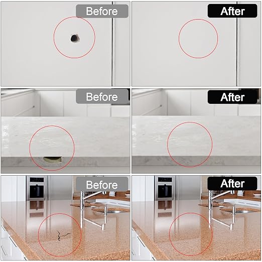 LANBOKIT Tile, Granite and Marble Repair Kit, 3.7 OZ Tub and Fiberglass Shower - Image 3