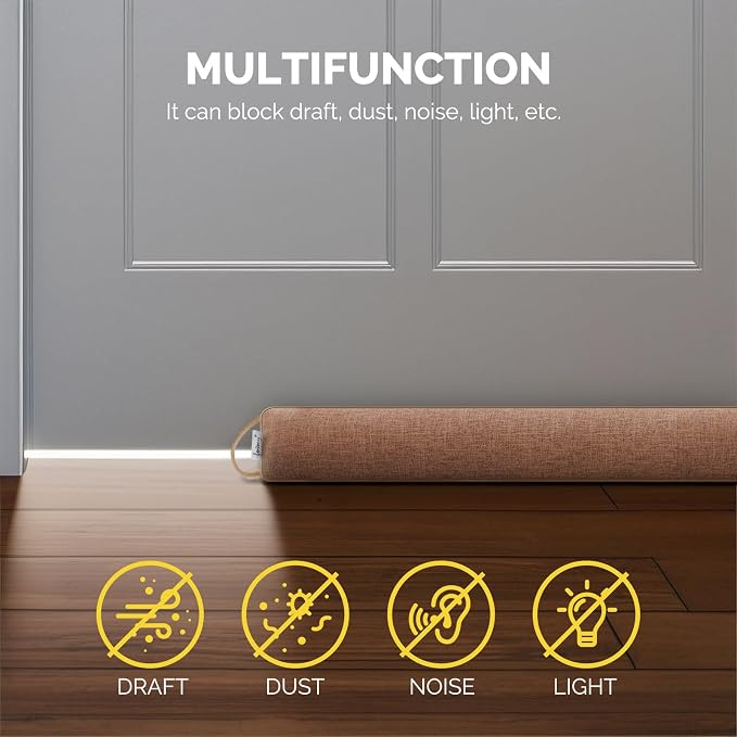 fowong Door Draft Stopper, Dust & Light - Image 3