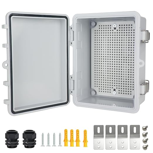 Electrical Junction Box, IP67 Waterproof Outdoor Box ABS Plastic Enclosure by Qukipet