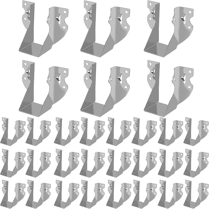 Calvana 2x4 Brackets for Wood, Joist Hangers, Rafter Brackets, Versatile Rafter - Image 2