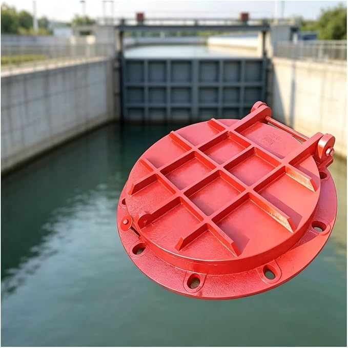 Circle Cast Iron Flap Valve Check Valve Flange Mount | 6mm Thick Heavy by XILYZMO