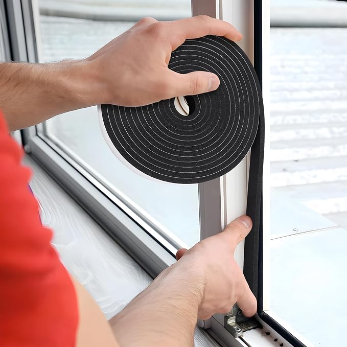 Weather Stripping Door Seal Strip- 1/4 Inch X 1/16 Inch X 32Feet, Strong - Image 6