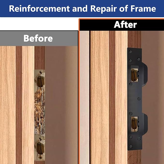 Door Strike Plate Reinforcement Plate, Front Door Strike Plate, Double Strike - Image 5