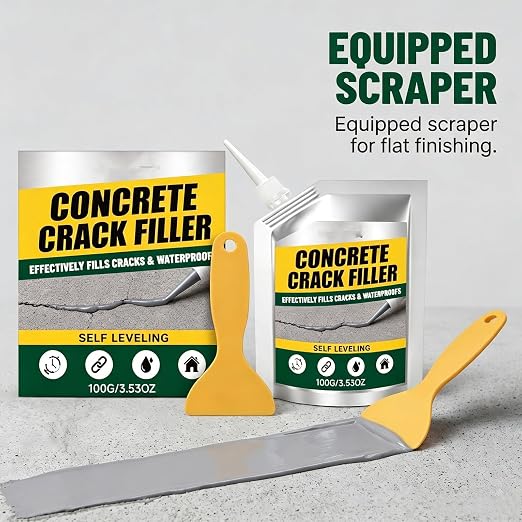 Waterproof Concrete Crack Filler & Sealant, 100G Adhesive Repair Compound - Image 6